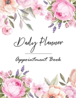 Daily Planner Appointment Book: Appointment Book 15 Minute Increments for Salons, Spas, Hair Stylist, Beauty, Appointment Book with Times Daily and Hourly Schedule Undated 53 Weeks, Flower 1659077729 Book Cover