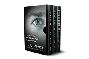 Fifty Shades as Told by Christian Trilogy: Grey, Darker, Freed Box Set 1728253349 Book Cover