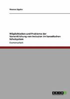 Moglichkeiten Und Probleme Der Verwirklichung Von Inklusion Im Kanadischen Schulsystem 3640238958 Book Cover