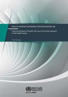 Cultural Contexts of Health: The Use of Narrative Research in the Health Sector 928905168X Book Cover