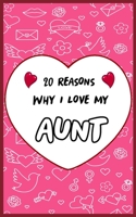 20 Reasons Why I Love My Aunt: Fill in 20 reasons why you love your Aunt to give as a personalized gift: for Birthdays -family day- & Valentine's day, Wedding. B084PZ6YQ5 Book Cover