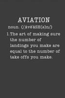 Aviation: Funny Pilot Gifts - Small Lined Writing Journal or Notebook (Card Alternative) (Definition, Humor) 1701096099 Book Cover