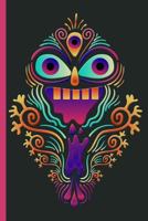 Colorful Graphic Alien: Psychedelic College Ruled Notebook 1796835897 Book Cover