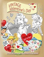 VINTAGE Valentines day coloring books for adults: LOVE coloring books for adults Vintage grayscale colring book 8661231337 Book Cover