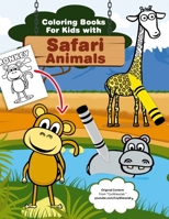 Coloring Books for Kids with Safari Animals: Safari Animals Coloring from CzyWieszJak B08LGNFPGZ Book Cover