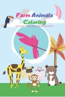 Farm Animals Coloring: Cow Coloring Book, Chickens Coloring Book, Horses Coloring Book, Ducks Coloring Book, Glossy book for kids 1659725585 Book Cover