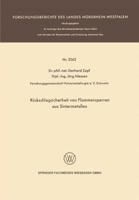 Ruckschlagsicherheit Von Flammensperren Aus Sintermetallen 3531023624 Book Cover