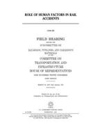Role of human factors in rail accidents 1660738873 Book Cover