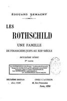 Les Rothschild, Une Famille de Financiers Juifs au XIXe Si�cle 1535097612 Book Cover