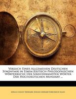 Versuch einer allgemeinen deutschen Synonymik 3743416468 Book Cover