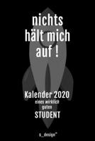 Kalender 2020 für Studenten: Wochenplaner / Tagebuch / Journal für das ganze Jahr: Platz für Notizen, Planung / Planungen / Planer, Erinnerungen und Sprüche (German Edition) 1672636833 Book Cover