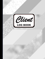 Client Log Book: Client Profile Log Book Including Address Details And Appointment with Abstract Glacier Gray Cover 1706146582 Book Cover