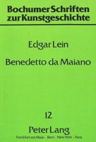 Benedetto Da Maiano 3631403860 Book Cover