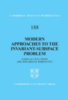 Modern Approaches to the Invariant-Subspace Problem 1107010519 Book Cover