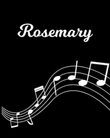 Rosemary: Sheet Music Note Manuscript Notebook Paper Personalized Custom First Name Initial R Musician Composer Instrument Composition Book 12 Staves a Page Staff Line Notepad Notation Guide Create Co 1704085993 Book Cover