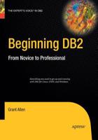 Beginning DB2: From Novice to Professional (Beginning: from Novice to Professional) 159059942X Book Cover