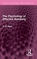 The Psychology of Effective Speaking 1032687525 Book Cover