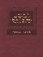 Governo E Governati in Italia 129489935X Book Cover