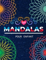 mandalas pour enfants: Livre de coloriage de mandala pour enfants anti-stress avec 50 dessins de mandala simples et faciles B08LNBVBSN Book Cover