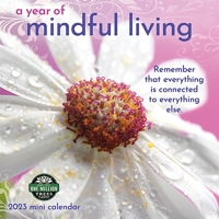 A Year of Mindful Living 2023 Mini Wall Calendar | Compact 7" x 14" Open | Amber Lotus Publishing 1631368540 Book Cover