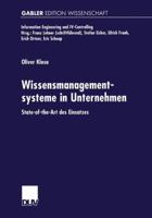 Wissensmanagementsysteme in Unternehmen: State-Of-The-Art Des Einsatzes 3824474468 Book Cover