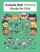 Animals best coloring books for kids: Big Activity Workbook for kids, grils & boys, animals coloring book B08JF16W41 Book Cover