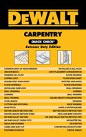 Dewalt Carpentry Quick Check 1111135878 Book Cover