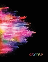 Sketch Book: Large Notebook for Drawing, Painting, Writing, Sketching or Doodling, 8.5x11" White Paper (Abstract Cover Design vol.16) 1659024919 Book Cover