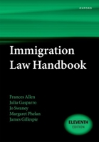 Immigration Law Handbook 11th Edition 0192896296 Book Cover