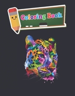 Coloring Book: 100 Animals for Stress Relieving Designs Animals,Flowers,Patterns And So Much More For Adults and kids - 8 x10 inches B089M3ZKY9 Book Cover