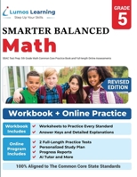 Sbac Test Prep: 5th Grade Math Common Core Practice Book and Full-Length Online Assessments: Smarter Balanced Study Guide with Performance Task (PT) and Computer Adaptive Testing (Cat) 1940484839 Book Cover