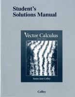 Vector Calculus (Student Solutions Manual) 0131936271 Book Cover
