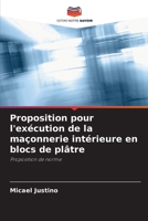 Proposition pour l'exécution de la maçonnerie intérieure en blocs de plâtre (French Edition) 6208218098 Book Cover