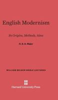 English Modernism 0674427629 Book Cover