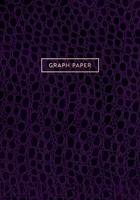 Graph Paper: Executive Style Composition Notebook - Deep Purple Alligator Skin Leather Style, Softcover 7 x 10 - 100 pages (Office Essentials) 1691080551 Book Cover
