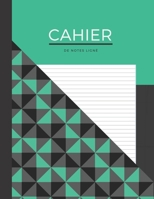 CAHIER de notes ligné: format A4 - 110 pages | cahier de note vert et noir (French Edition) 1712839721 Book Cover