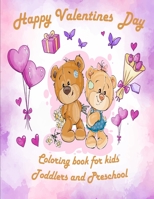 Valentine's Day Coloring Book for Kids: valentines coloring book for Preschool ,  big valentine's day coloring book , Cute Coloring Book for Little ... for Toddlers , Lovely animals coloring books B084DG7ZDT Book Cover