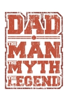 Dad The Man The Myth The Legend: Dad Bester Papa Geschenk F�r Vater Dina5 Gepunktet Notizbuch Tagebuch Planer Notizblock Malheft Kladde Journal Strazze 1676851429 Book Cover