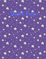 Sketch Book: with White Stars and a Purple Background on this Blank, Large 8.5"x 11" 100 page Personal Artist Sketchbook, Scrapbook: for sketching, Creative doodling, and Drawing 1705591205 Book Cover