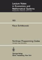 Nonlinear Programming Codes 3540102477 Book Cover