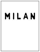 Milan: Black and white Decorative Book | Perfect for Coffee Tables, End Tables, Bookshelves, Interior Design & Home Staging Add Bookish Style to Your Home| Milan 1699743053 Book Cover