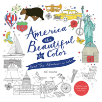 America the Beautiful to Color: Road Trip Adventures to Color 0062569902 Book Cover