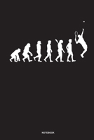 Tennis Evolution - Notebook: Für Tennis Spieler | Notizbuch Tagebuch ... | Tennisspieler bei Tennisspielen oder Tennis Turnieren (German Edition) 1675490732 Book Cover