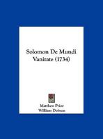 Solomon De Mundi Vanitate (1734) 1120027756 Book Cover