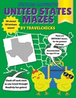 Stateline Labyrinths: United States Mazes - Difficult/Ages 9 & Up B0C91NC6KS Book Cover