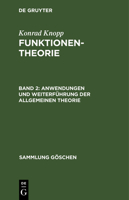 Anwendungen und Weiterf�hrung der allgemeinen Theorie 3111296636 Book Cover