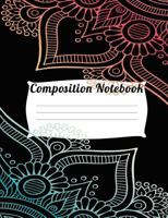 Composition Notebook: Ombre Mandala Stylish College-Ruled Composition Book 1725732122 Book Cover