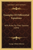 Examples of Differential Equations 1164640038 Book Cover