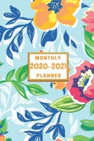 Monthly Planner 2020-2021: floral planner/calendar 2020 floral Monthly Pocket Planner, Calendar & Schedule Agenda, planner Gifts For Women, Men, Girls, Boys, Kids And Adults (6 x 9), 2020 planner flor 1660295416 Book Cover