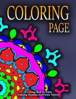 COLORING PAGE - Vol.1: adult coloring pages 1530075394 Book Cover
